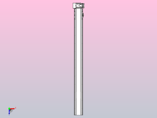 皮带直线轴半封闭可选导轨TPA-HNB-105D-90-L1100-RU-Y-P20-N3俯视缩略图