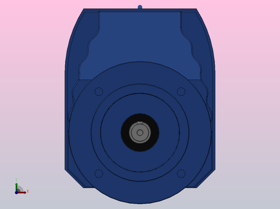 RXF..Y..斜齿轮减速电机[RXF57-1.65╱M1╱B╱160].zip.zip前视图