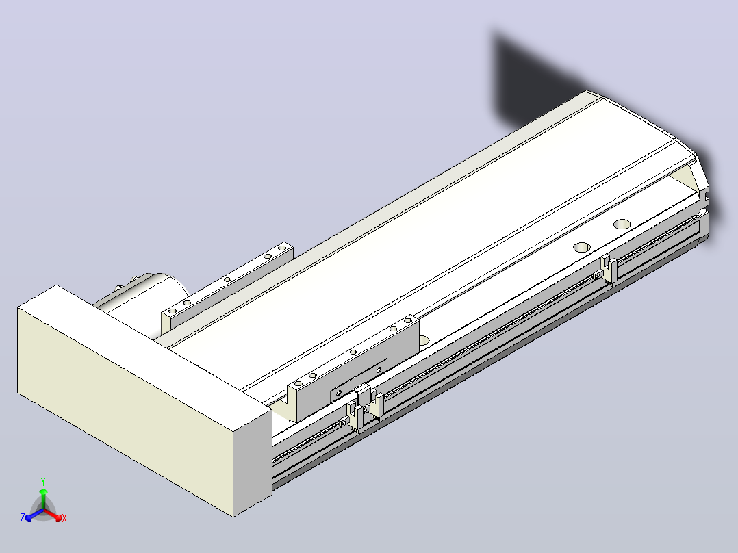 MTH17标准螺杆滑台[MTH17-L#-300-BR-P40-C3]主视图