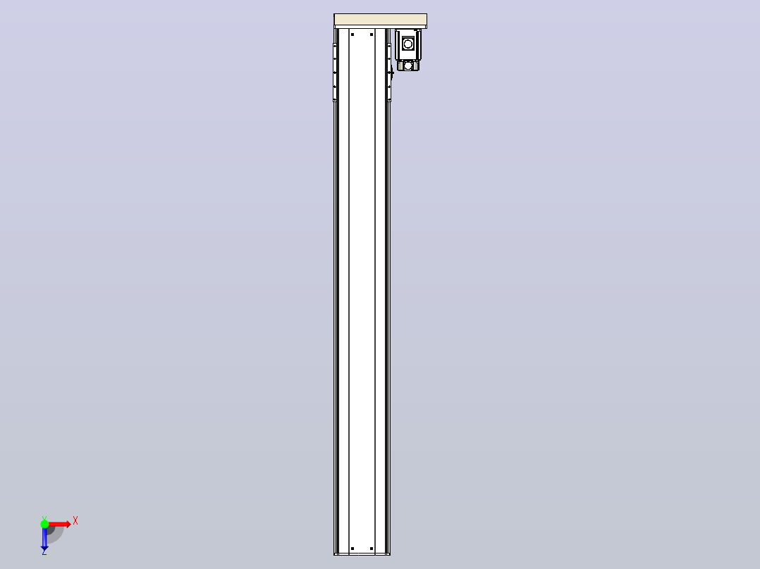 日规模组半封闭丝杆TPA-HNR-220D-3210C-L1700-ML-C-P1K-N3俯视图