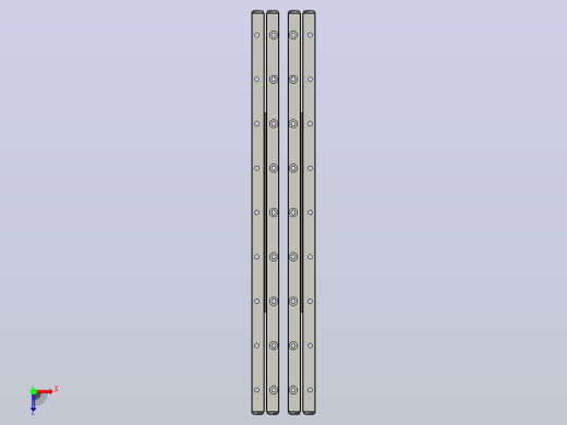 带d6mm交叉滚子和行程450mm JVNB 6-450的线性导轨俯视缩略图
