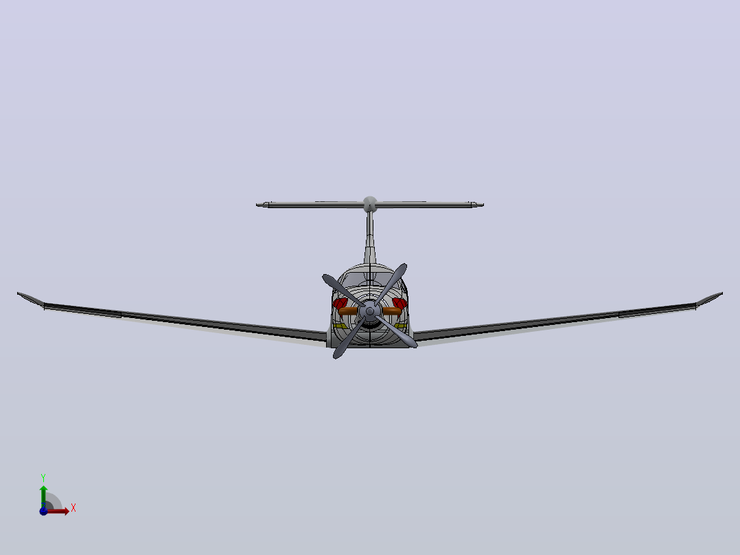 航空 飞机前视图