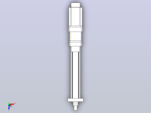 直线式95伺服电动缸电动推杆[FXKI95-S300-M1-C1]俯视缩略图