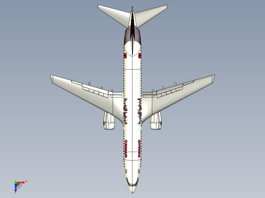 波音737 700客机 突尼斯航空俯视缩略图