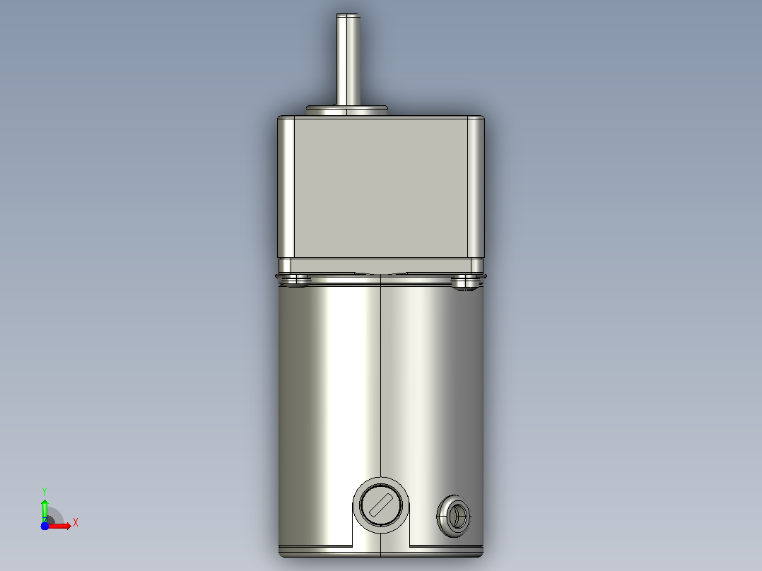 Z2D15W配2GNK齿轮箱整机-77机壳外置前视图