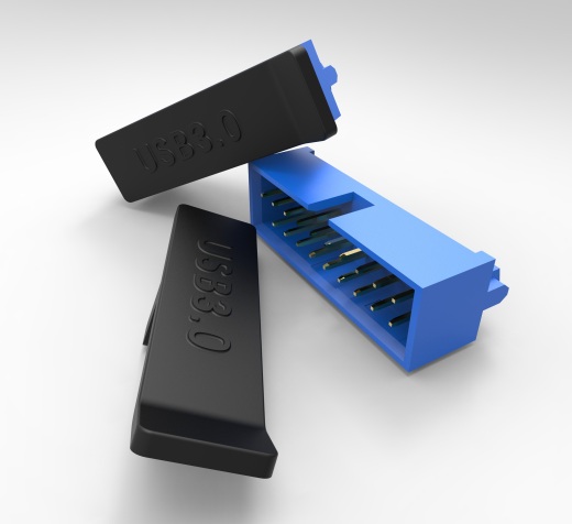20针USB3.0母端口，带防尘盖缩略图