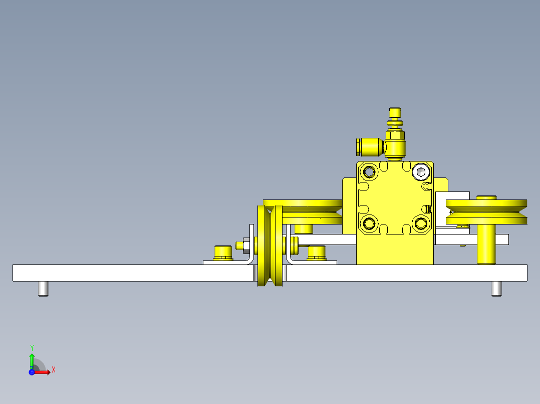 钢丝式卷帘前视图