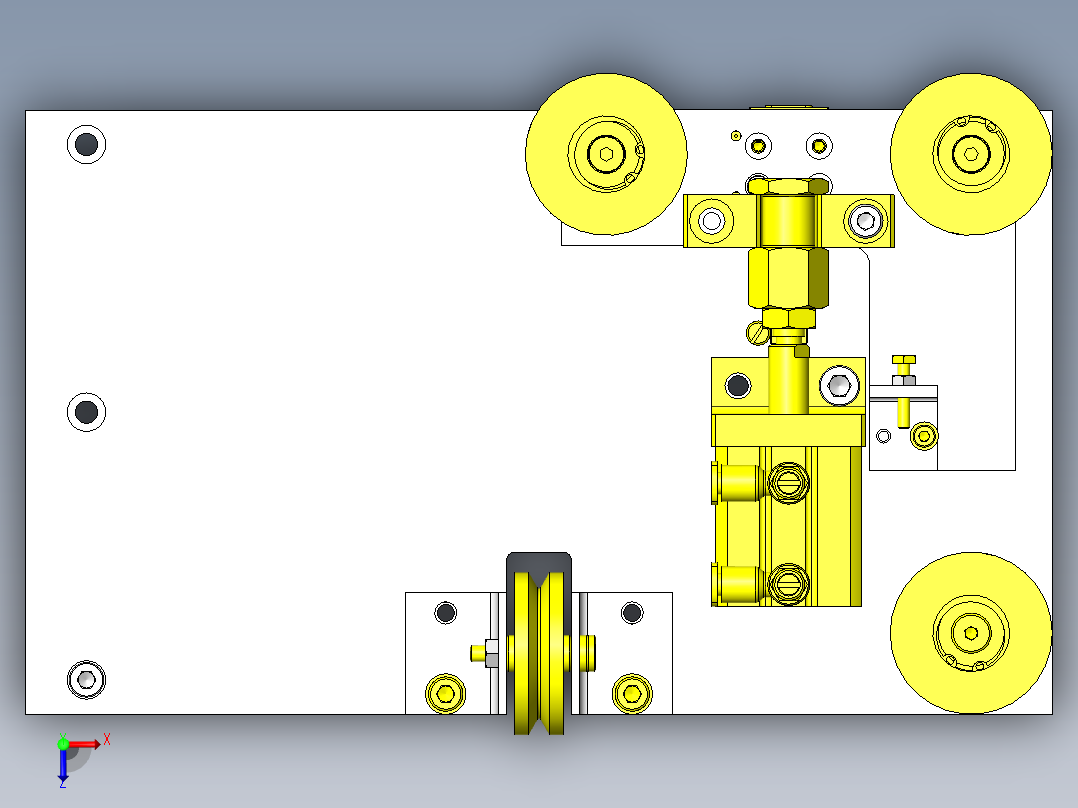 钢丝式卷帘俯视图