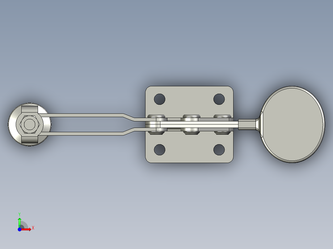 机械自锁机构前视图