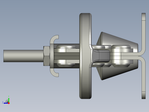 机械自锁机构右视缩略图