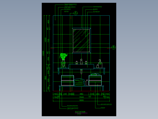 家装类CAD图块(五)-FH01115I