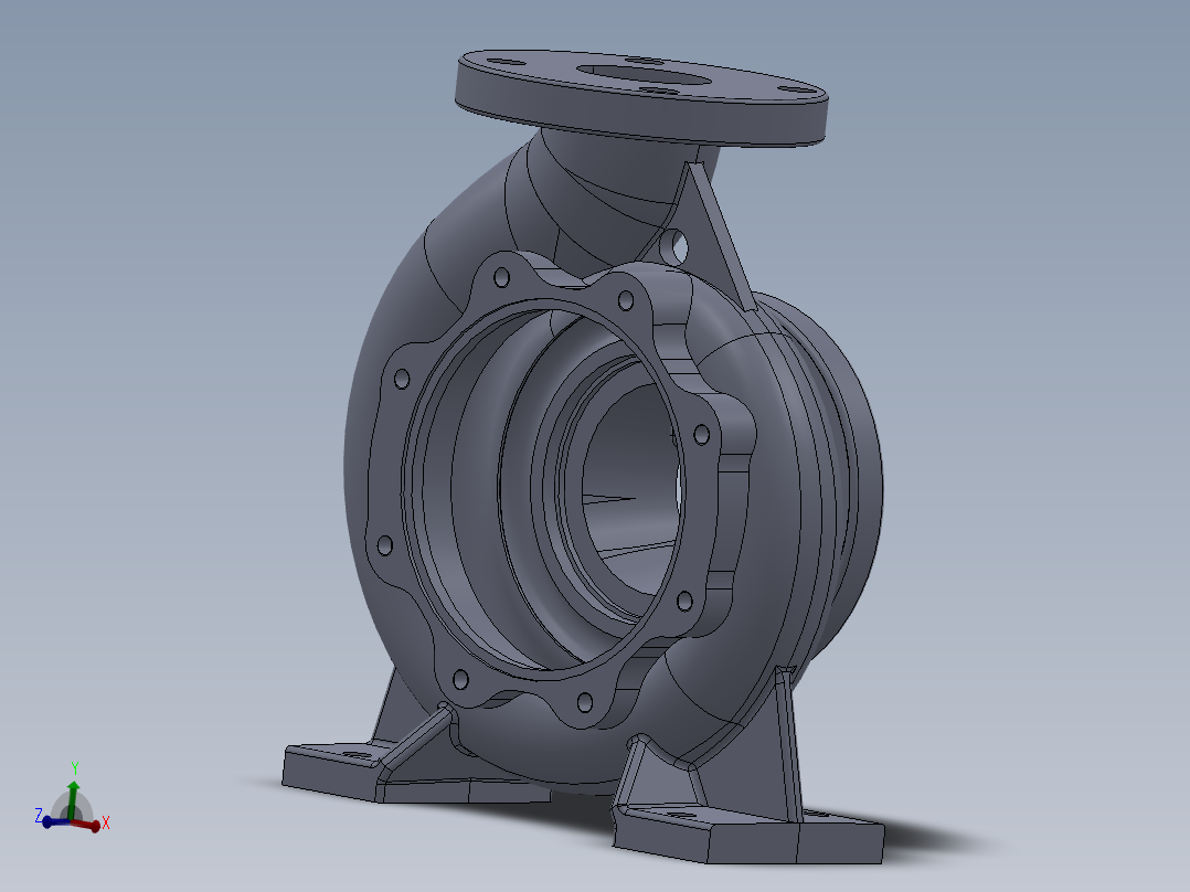 泵体三维图