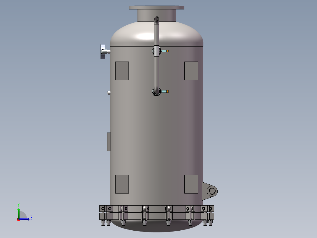 一套自清洗过滤器左视图