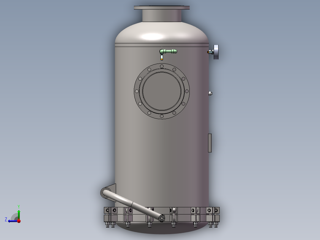 一套自清洗过滤器右视图
