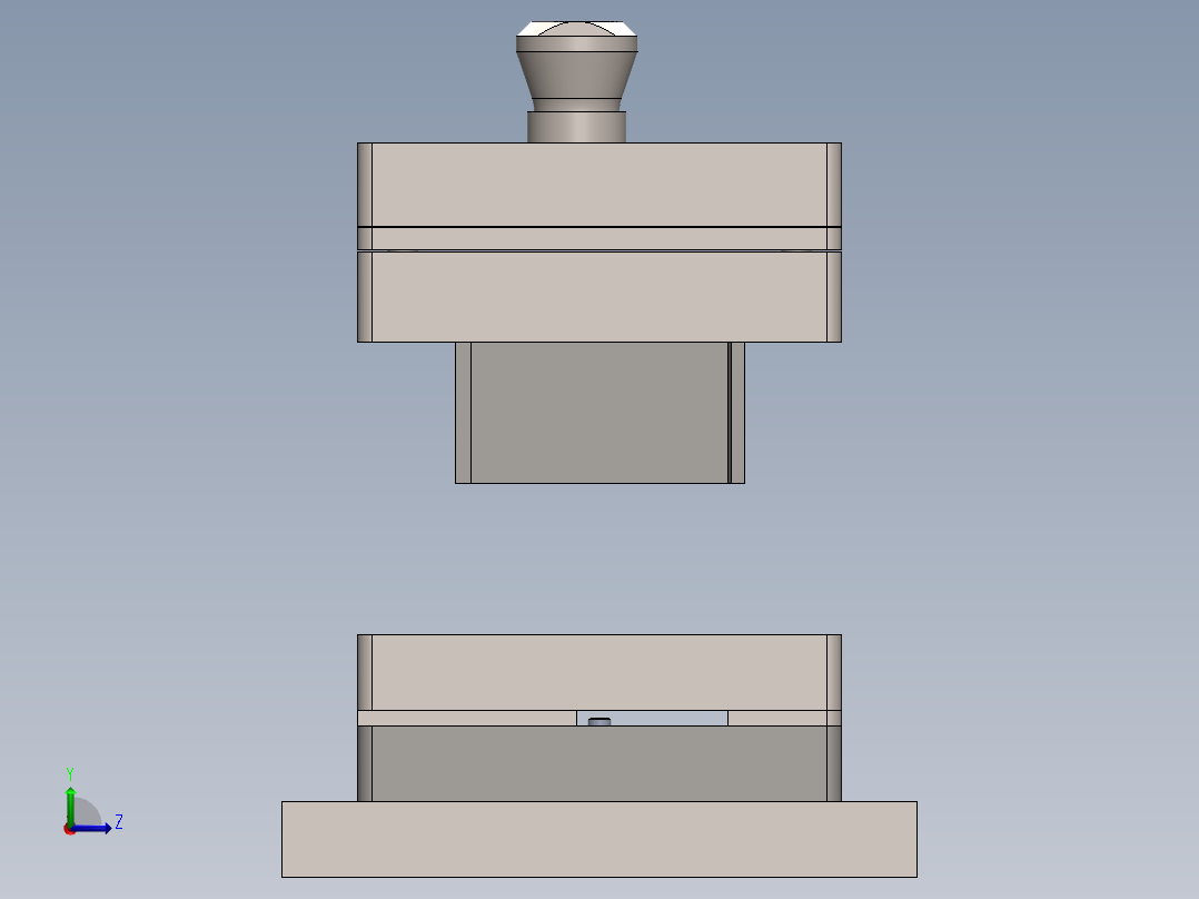 solidworks 高速冲压模具左视图