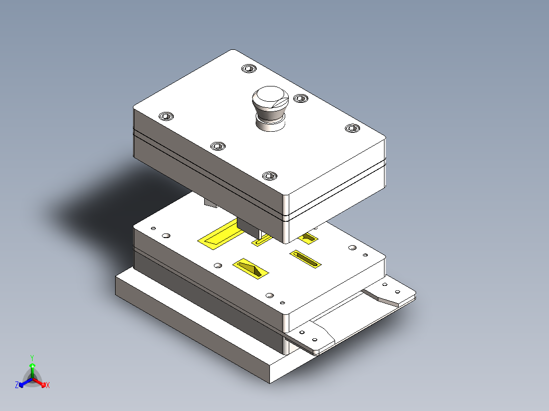 solidworks 高速冲压模具正等轴测图