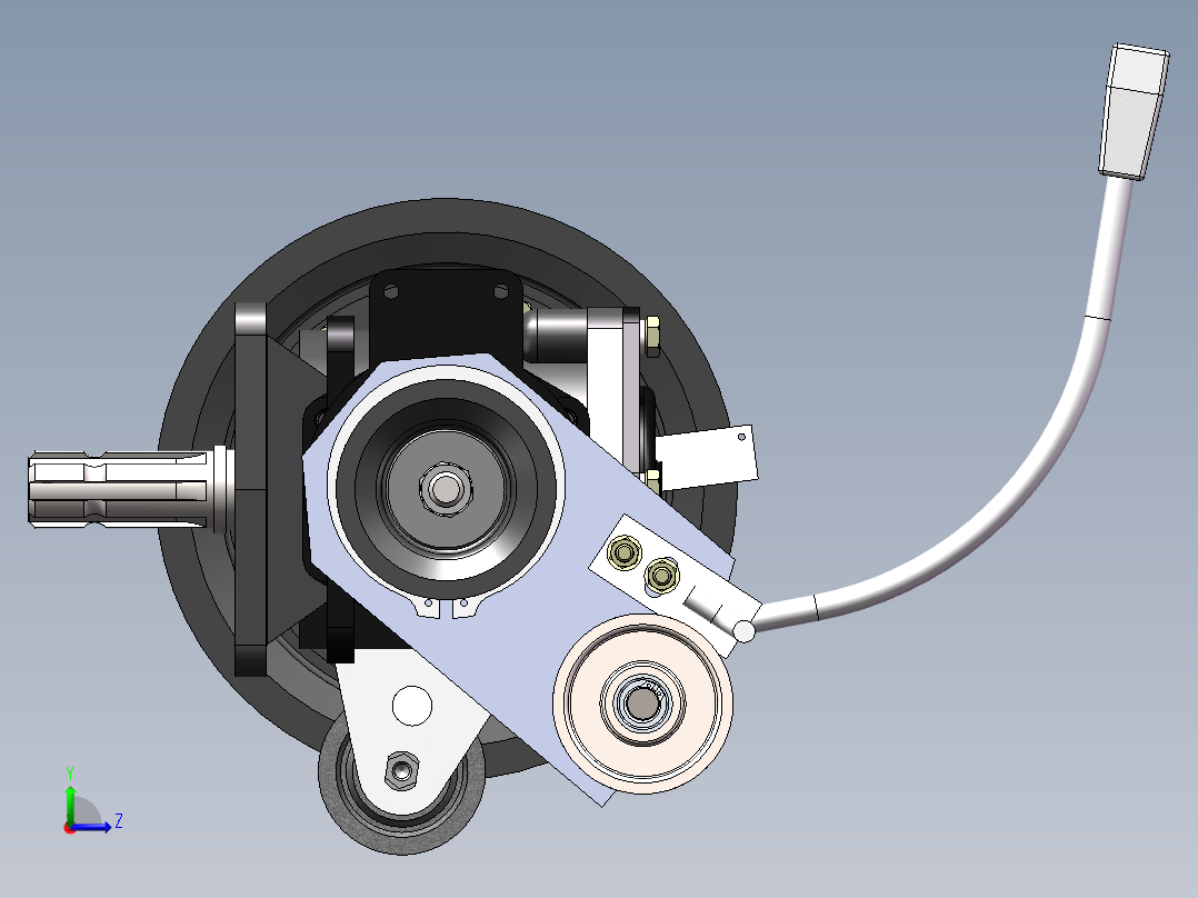 脱粒滚筒驱动器总成左视图