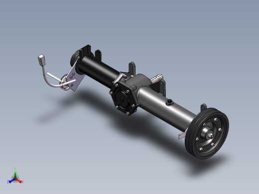 脱粒滚筒驱动器总成正等轴测缩略图