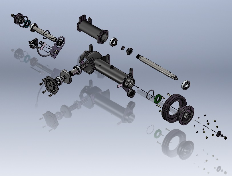 脱粒滚筒驱动器总成