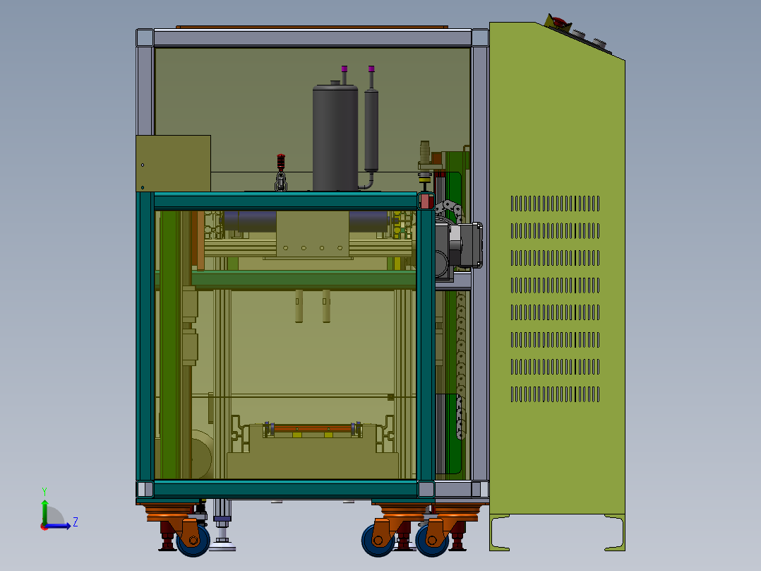 倍速链组装线左视图