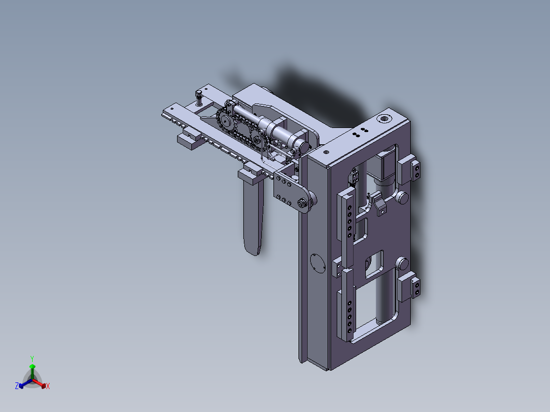ZDH-QT-027 经典传动之卡车地盘180度旋转机构正等轴测图