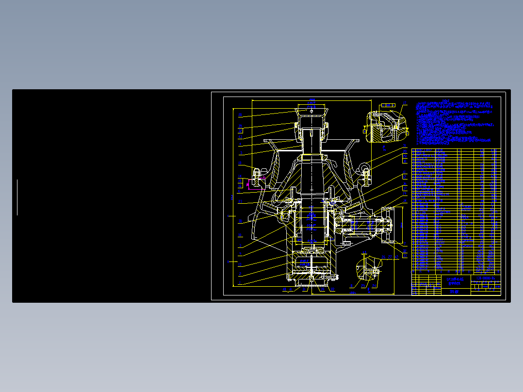 GP300单缸液压圆锥破碎机(dwg)