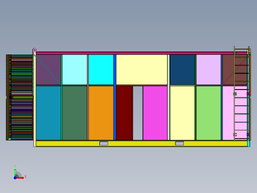 工地打包箱房移动房屋前视缩略图