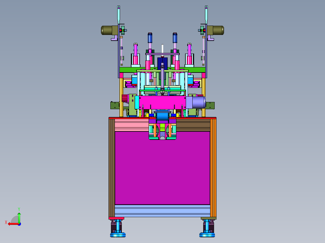 一次性口罩耳带焊接高速产线后视图