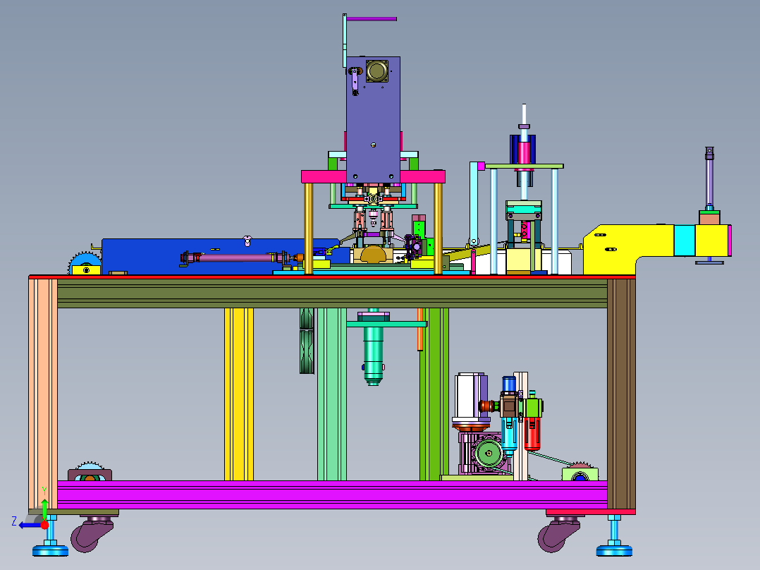 一次性口罩耳带焊接高速产线右视图