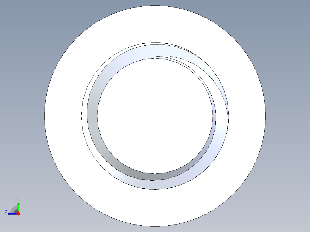 粗螺纹 SHCS 螺钉-SHCS 0.5.x13x2.STEP右视图