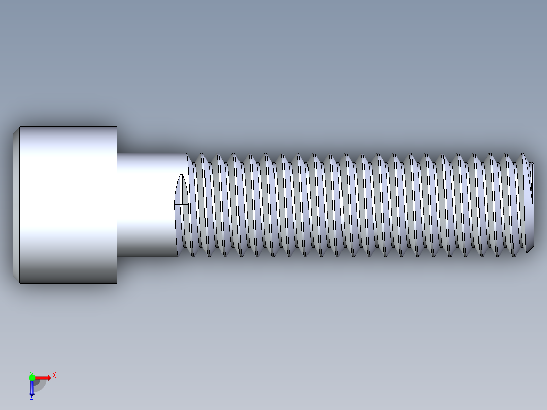 粗螺纹 SHCS 螺钉-SHCS 0.5.x13x2.STEP俯视图