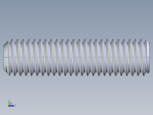 UNC 平头紧定螺钉-UNC SET SCREW 0.500 x2.000.STEP左视缩略图