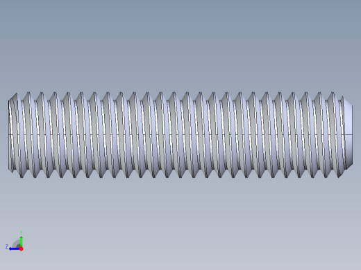 UNC 平头紧定螺钉-UNC SET SCREW 0.500 x2.000.STEP右视缩略图
