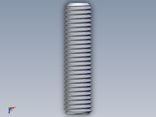 UNC 平头紧定螺钉-UNC SET SCREW 0.500 x2.000.STEP俯视缩略图