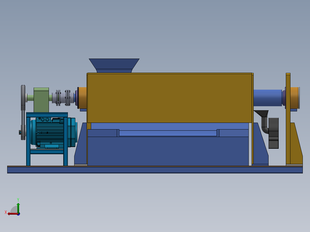 莲藕清洗去皮切片机含1422048SW三维+说明书后视图