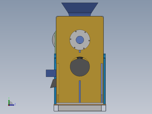 莲藕清洗去皮切片机含1422048SW三维+说明书左视缩略图