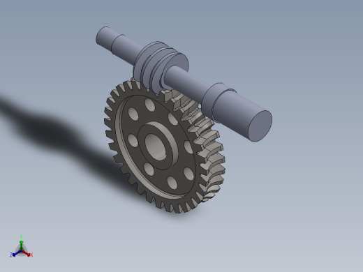 齿轮啮合 (131)正等轴测缩略图