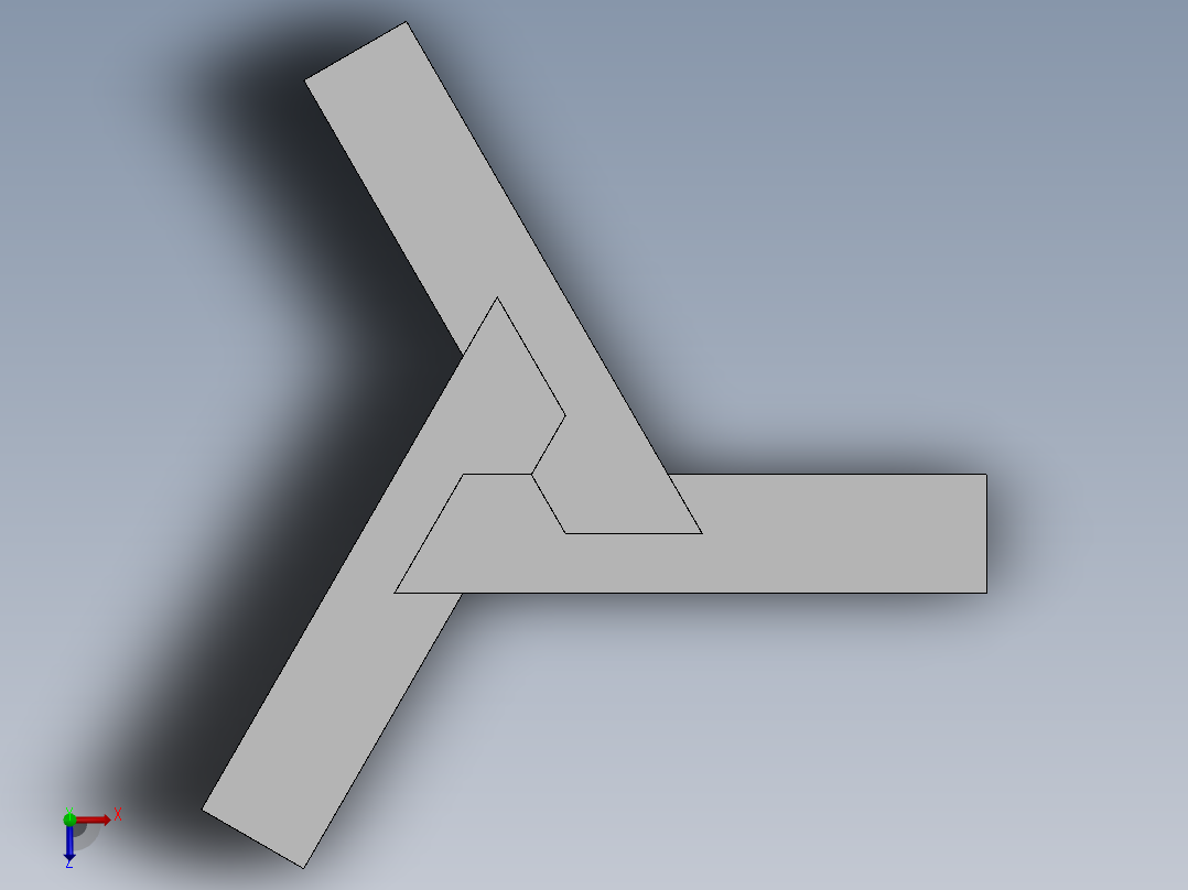 木制关节2俯视图