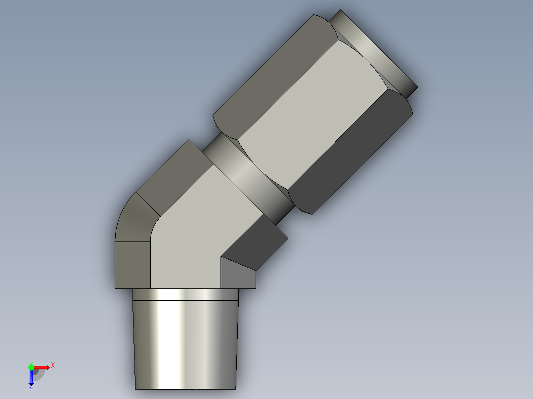 卡套式工业通用硬管接头3_vbu-s俯视图