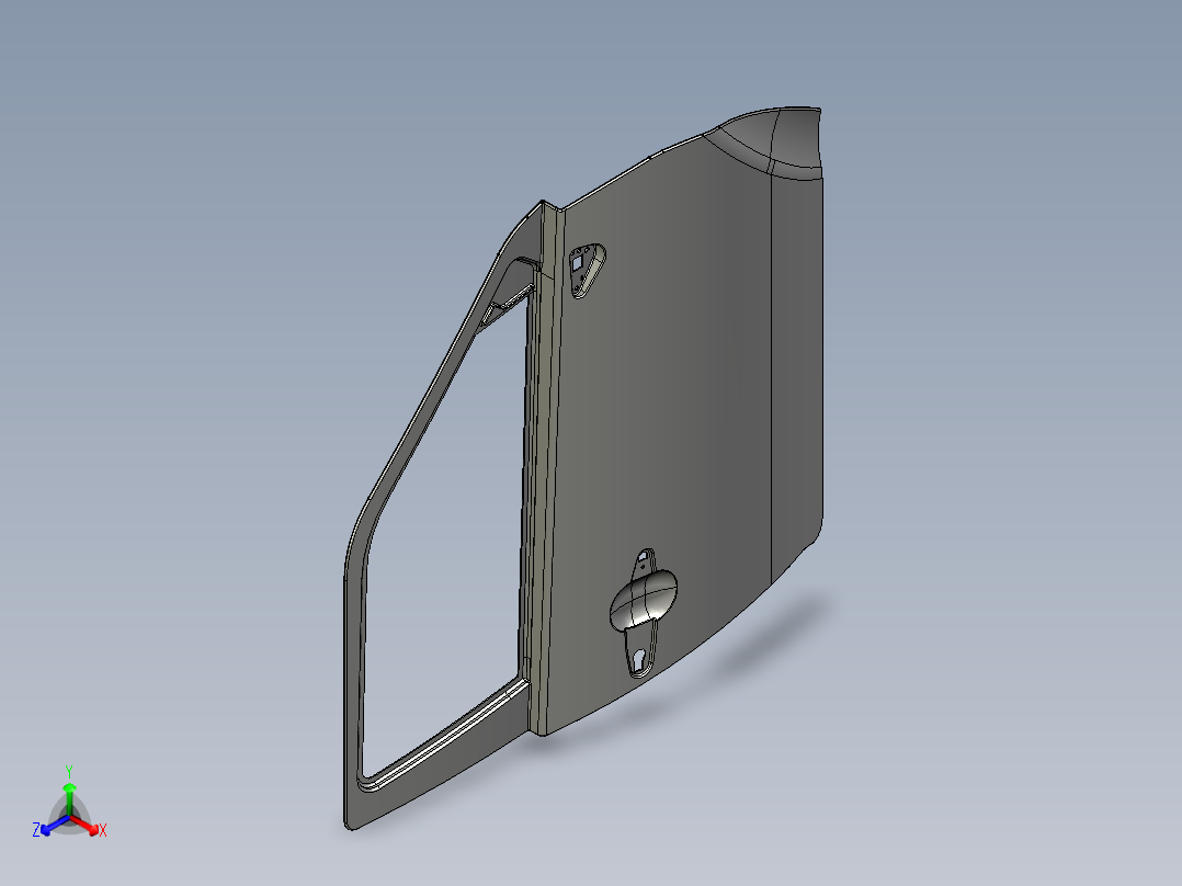 汽车前门板--stp catia
