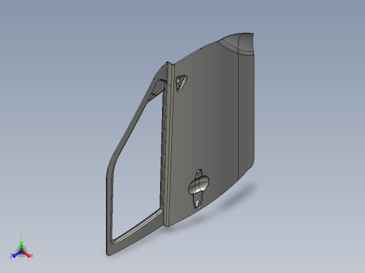 汽车前门板--stp catia