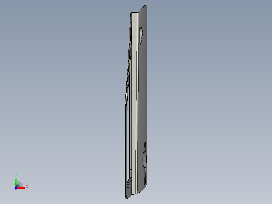 汽车前门板--stp catia前视图