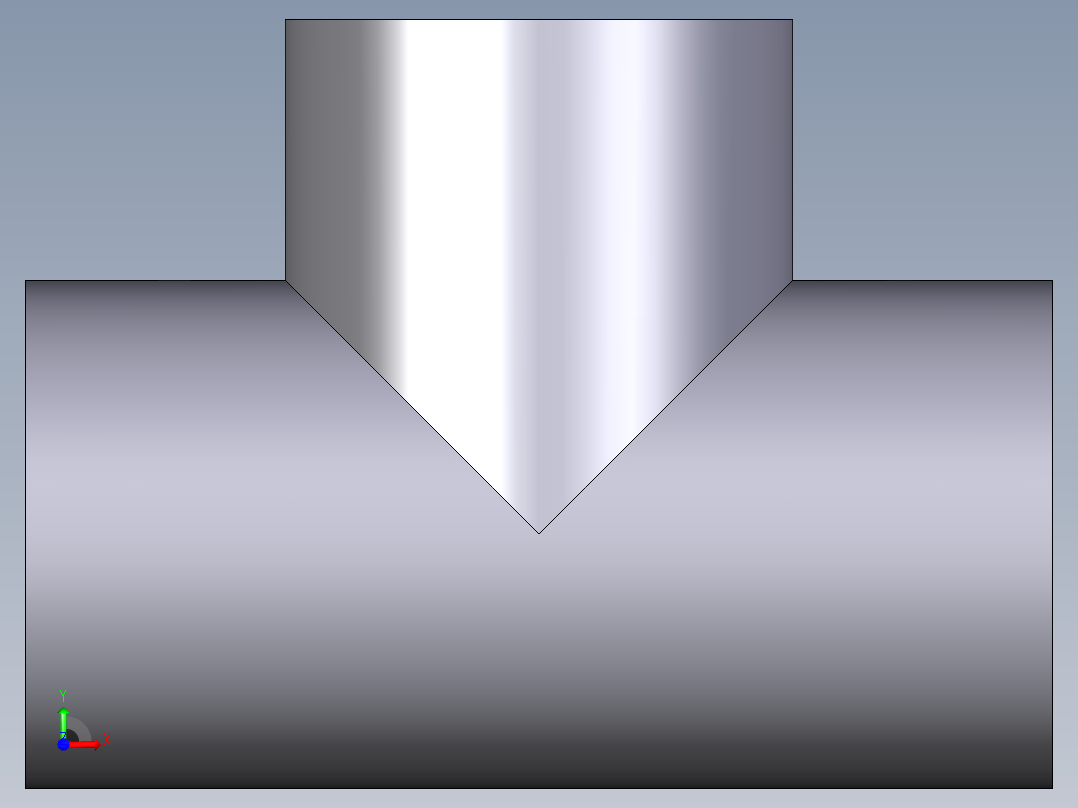 4TFV 90°TEE BSP螺纹母端前视图