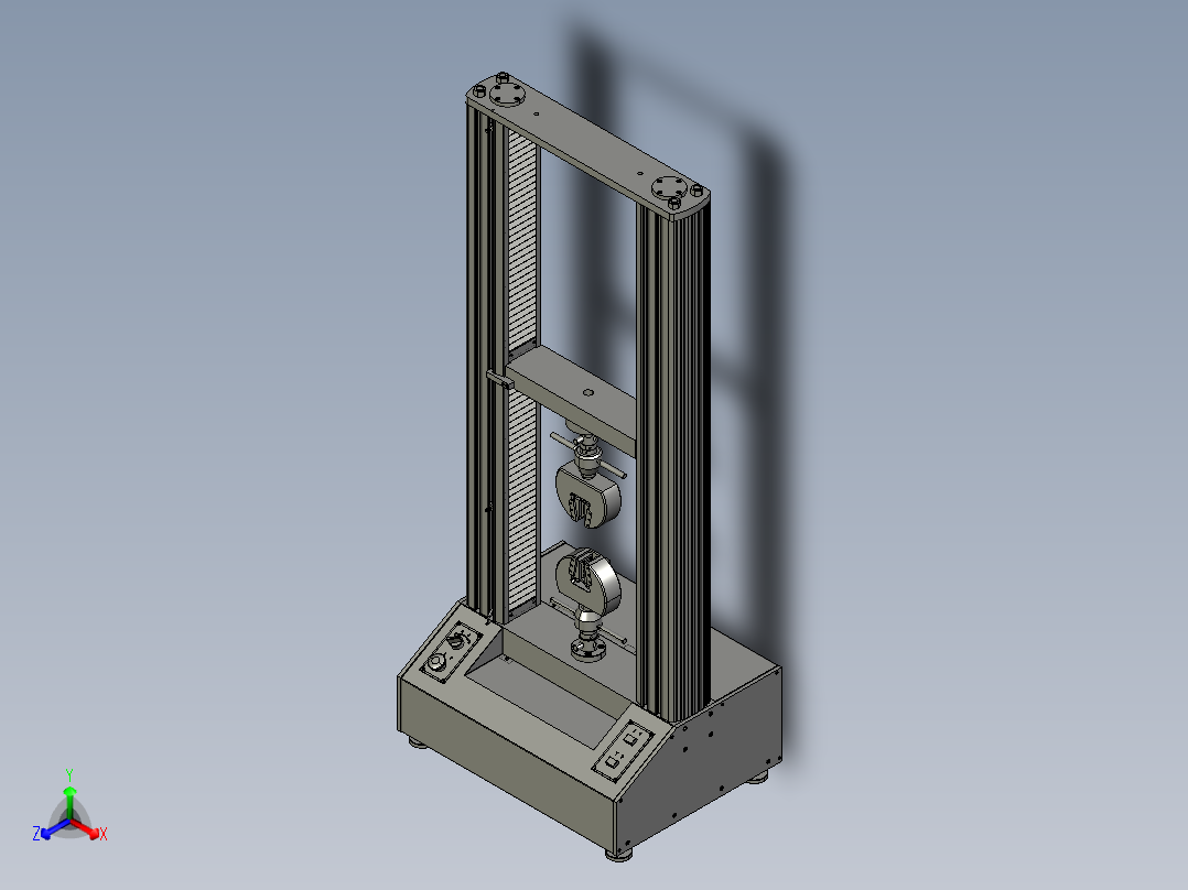 20kn电子万能试验机主视图