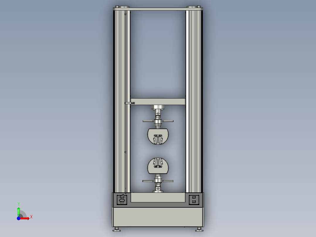 20kn电子万能试验机前视图