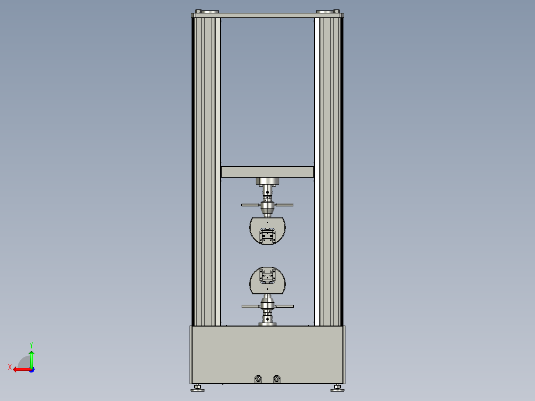 20kn电子万能试验机后视图