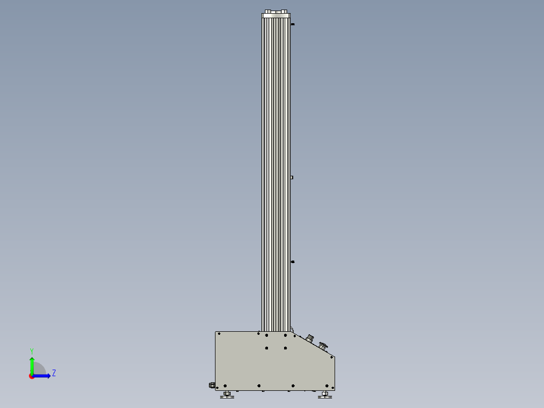 20kn电子万能试验机左视图