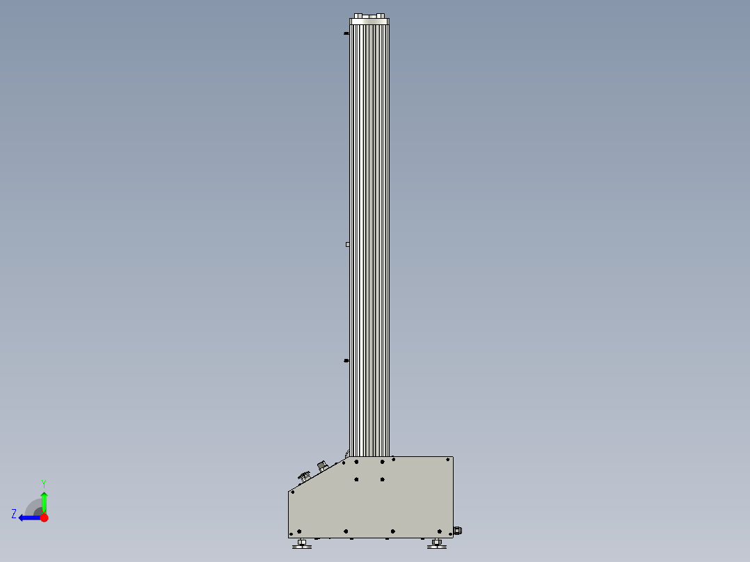 20kn电子万能试验机右视图