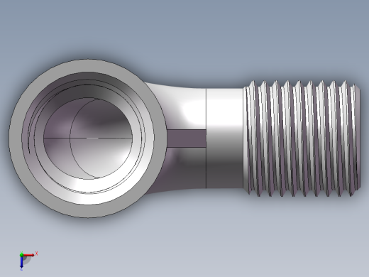 弯头-等径内外丝 DN8俯视缩略图