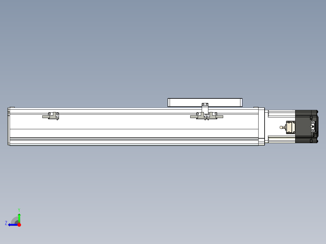 丝杠滑台-全封闭-EC17-Lx-C-S350-BC-P75-D3右视图